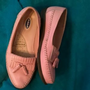 Cozy Leather Baby Pink Loafers
